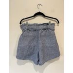 Rachel Roy  linen shorts size M paper bag high waisted front tie elastic waist Photo 3