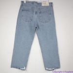 AGOLDE NEW 90s crop mid rise loose straight jeans in echo wash, 32 Photo 10