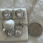 NWT Elegant .925 Italian Silver Jewelry Set with Cubic Zirconia * Photo 6