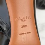 Azzedine Alaia embellished black glossed-leather ankle boots size IT 38.5 US 8.5 Photo 14
