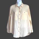 Club Monaco EUC -  Chemise Long Sleeve Marnee Shirt in Banana Size - Small Photo 4
