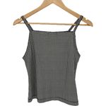 NWT DÔEN Angie Straight Neck Tank | Sz Medium | Noir La Maddalena Gingham Black Photo 2