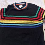 Unif Fantastic Fawn Sweater With Rainbow Stripes‎ size M Multicolor Photo 10