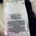 Ralph Lauren Polo  O Lace Striped Sweater Nautical White Navy Blue Chunky Knit Photo 9