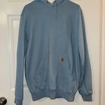 Carhartt Light Blue Sweatshirt with Logo Photo 0