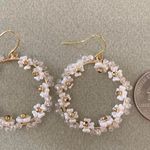 Handmade Kawaii flower beads hoop earrings✨ Photo 3
