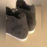 Steve Madden women gray suede platform Wedgie sneakers US 6 Photo 6