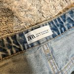 ZARA  Denim Shorts Womens 6 High Rise Cutoffs Light Wash Distressed 100% Cotton Photo 2