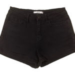 Klique B . Stretch Mid Rise Black Denim Shorts Jean Shorts Size Medium Photo 0