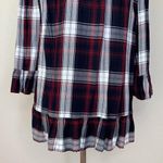 FOR THE REPUBLIC Plaid Off Shoulder Bell Sleeves Peplum Top Photo 8