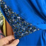 BCBGMAXAZRIA $368 BCBG LARKSPUR BLUE "MARIJA" BEADED STRAPLESS LONG GOWN DRESS size 2 Photo 4