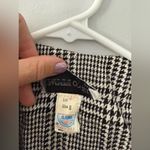 VTG Patty O’Neil Plaid Houndstooth Longline Coat Black White Pattern Size M 6 Size M Photo 11
