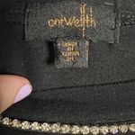 On Twelfth Black Rhinestone Lace Puff Sleeve Shirt XL Photo 2