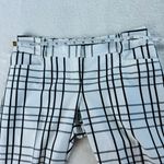 Express Design Crop Pants Womens Sz 0 White Black Plaid Classic Business Casual Photo 5