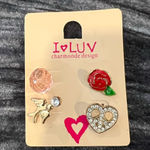 I Love You Charmonde Design Earrings Set Multiple Photo 0