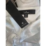 Lulus  On the Dance floor White Jacquard Fringe One-Shoulder Midi Dress XS Photo 14