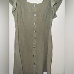 Universal Threads Universal Thread Army green Button-Front Mini Dress size small #720 Photo 1