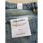 Good American  Good Classic Skinnyish Fit Distress Indigo Hi-Rise Jeans Sz 14/32 Photo 9