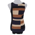 Diane Von Furstenberg  Geometric Sweater Tank Top Silk Cotton Euro Summer‎ Sz S Photo 1