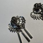 Cha Cha Signed Sarah Cov Silver Tone  Dangle Charms Clip On Earrings Coventry Photo 8