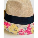 Caribbean Joe  Floral Straw Fedora Beach Hat Photo 4