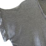 ZARA  TRF Stripes Blue White V-Neck Short Sleeves Women’s Blouse SZ S #1703 Photo 5