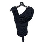 AGOLDE NWT  Black Etienne Ruched Bodysuit Size Small Photo 11