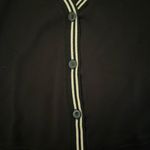 Cable & Gauge NWT  Black Cardigan with White Accents Photo 4