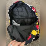 Disney NWOT Store Parks Mickey Mouse Laptop Backpack Navy Blue Black Red Yellow Photo 2