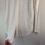 Free People  M Boho Lace Trim V-Neck Long Sleeved Top in Off-White Photo 6