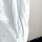 Lovers + Friends Revolve White Satin Ruched Midi Dress Photo 11