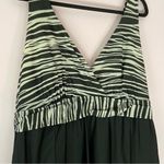 Fresh Water Swim Dress Size 22W Zebra Print Silver Black One Piece Bikini Photo 2