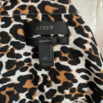 J.Crew • Leopard Print Linen Blend Perfect Shirt Photo 5