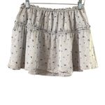 ZARA Blue Skater Mini Skirt Ruffled Ruched Design Photo 8