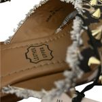 NWT Myra Fudge Flats Leather Textile Upper Leopard Animal Print Slide Sandals 9 Black Photo 9