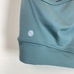 Zella NEW One Shoulder Cropped Short Sleeve Yoga Top | GREEN | Medium Photo 8