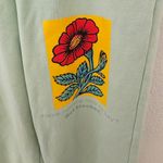 Boys Lie  Have nothing nice to say get blocked flower mint green sweatpants Photo 5