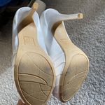 White satin bling heels Size 6.5 Photo 7