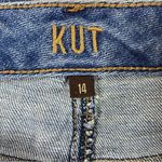 Kut From The Kloth HR Cigarette Leg Distressed Medium Wash Jeans Women’s Size 14 Photo 5