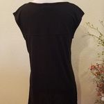 Carmen Marc Valvo 🛍 Black Peekaboo Vneck Top Sz Sm Photo 2