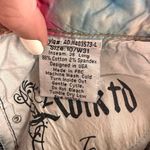 Adiktd Embellished Starched Bootcut Long Jeans Size 10 / 31 x 36 Length Blue Photo 5