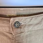 Michael Kors Khaki Stretch Twill Brown Office Jeans Size 12 Soft Neutral Classic Photo 2