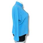 LL Bean Womens Quarter Zip Fleece Pullover Shirt Top Blue Outdoor Winter XL Photo 3