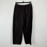 Madewell Petite Pull On Barrel Pants 100% Linen Relaxed Charred Oak XXS NWT Photo 10