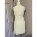 Anthropologie Sleeveless Ivory Textured Kit Mini Bodycon Pullover Dress XS Photo 5