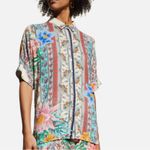 Johnny Was  Clover Button Down Shirt In Multi size small Photo 1