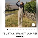 NWT JungMaven hemp canvas Button Front Jumpsuit XS Tan Photo 1