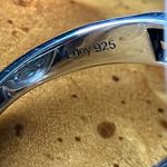 Natural Sleeping Beauty Turquoise Sterling Silver Cocktail Ring Size 7.75 Photo 4