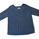 Avenue  Design Sweater Collection Blue Ribbed 3/4 Sleeve 22/24 Sweater Photo 0