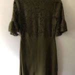 Ann Taylor NWT Moss Green Lace Dress Photo 1